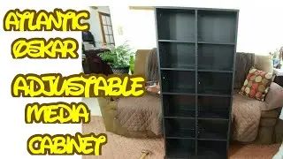 Atlantic Oskar Adjustable Media Cabinet Assemble and Review