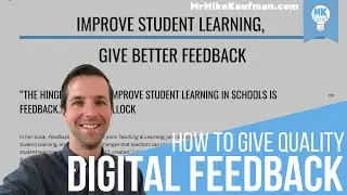 Give Quality Digital Feedback for Distance Learning