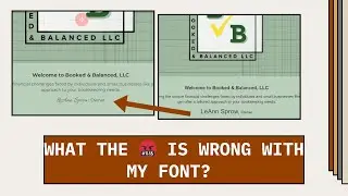 What's the matter with my website fonts!?