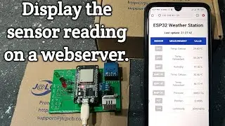 ESP32 weather station display the sensor readings on a web server.| JLCPCB
