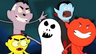 Десять в постели | Хэллоуин песни | Детские рифмы | Scary Rhymes | Kids Poems | Scary Ten In The Bed
