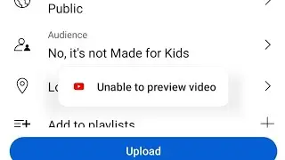 💯 Fix/ Unable to preview video YouTube Problem Solved To Preview video YouTube Update issue