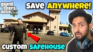 HOW TO SAVE GAME ANYWHERE IN GTA 5 |  SAFEHOUSE MOD | CUSTOM SAVE POINT | GTA 5 Mods | Hindi/Urdu