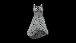 3D Printed Kinematic Dress by Nervous System #shorts #3dprinting