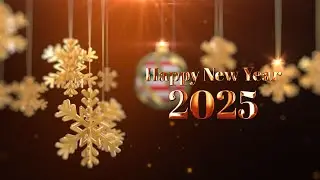 new year & christmas background with countdown number 2025 #stockvideos #newyear #newyear2025