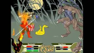 Adventure Quest - Illuminator vs lvl 500 Nightbane