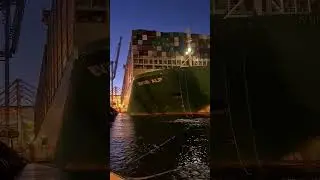 Docking One Of The Biggest Container Ships In The World