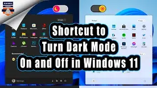 How to Add a Keyboard Shortcut to Turn Dark Mode On and Off in Windows 11