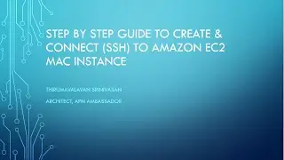 Step by Step Guide to Create & Connect to Amazon EC2 Mac Instance via SSH