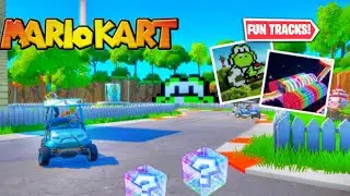 MARIOKART Racing in Fortnite Creative | ft. Yoshi’s circuit, Delphino Square and Rainbow Road!