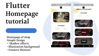 Flutter UI design |Easy to code | Scrollable Homepage |Beautiful & Simple UI - tutorial-1