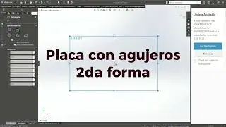SolidWorks | Segunda forma de crear una placa con agujeros