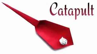 Origami Catapult / Slingshot - Very easy to fold.