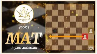 Шахматы. Основы. Урок 3. Мат двумя ладьями. Как поставить мат?