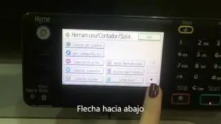 ¿Cómo ver el contador de la Ricoh MP 301?