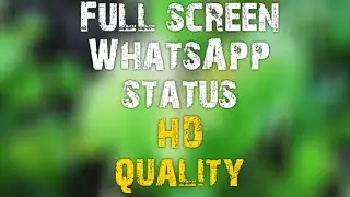 How to create Hd full screen WhatsApp status inshot app