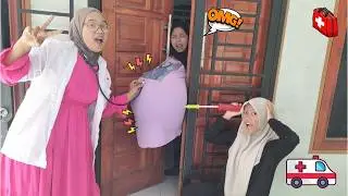 Kasihan ‼️😱 Drama Lucu 🤰❤️ Ibu Hamil Terjepit Pintu Sakit Perut Mules Melahirkan