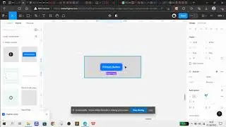 changing a button on a component in figma