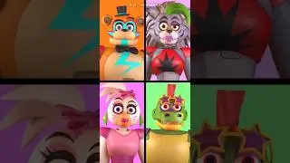 Glamrock animatronics depict the red bird from the meme | Security Breach animation | 