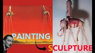 Legendary Salvador Dali Painting Sculpted - Dali's Elephant Sculpture