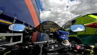 Lane Filtering Yamaha R6 2007 ( GoPro Hero 10 1080p 60 fps )
