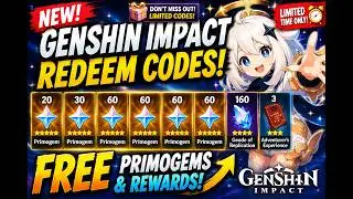 NEW Genshin Redeem Codes! FREE Primogems Before They Expire! 💎🎁
