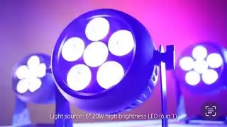 Wireless Battery uplight | 6 * 18watts Outdoor waterproof par light