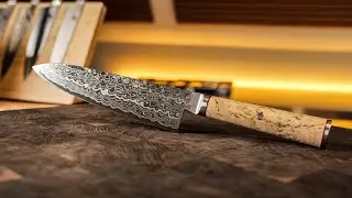 Miyabi Birchwood Chef's Knife: A Stunning SG2 Steel Damascus Blade!