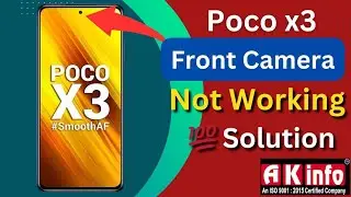 Poco X3 Front Camera Not Working Fix| How To Fix Poco X3 Camera Failed Problem| Camera Fault Fix 💯✅️