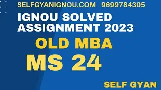 MS 24  solved assignment 2023 download mba ignou