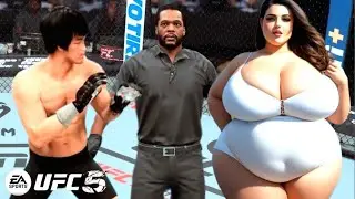 PS5| Bruce Lee vs. Plus Size Beautiful Model (EA sports UFC 5)