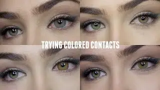 TRYING COLORED CONTACTS FOR THE FIRST TIME! + $1,000 GIVEAWAY | Mel Joy