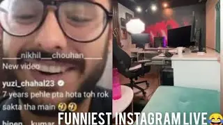 CarryMinati funniest live😂| Revealed his room |Discuss abt upcoming content |Carry talks abt Ronaldo