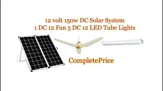 150 watt 12 volt Solar System in Mandi BahawalDin Pakistan 12 hours working
