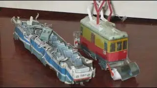 Paper trams 71-608KM and GS-4