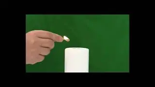 Candle on green screen