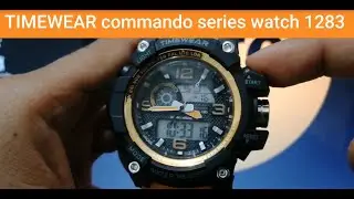 how to set date in timewear watch !! how to change date in timewear commando series 1283 watch