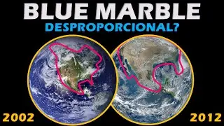 Blue Marble - Os continentes são desproporcionais?