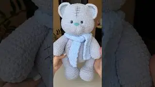 Ну очень большой вязаный мишка 🤩