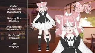 Vtuber: Latte Coffe Cat Live2D Model Showcase!