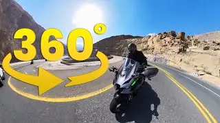Bike Riding Between Beautiful Mountains [4K 360° VR Video]