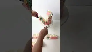 Satisfying Cake Cutting Reverse Timelaps viral video