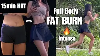 Daily WEIGHT LOSS 🔥Intense Fat Burning HIIT Workout | 15min Full Body: Arm, Leg, Thigh, Ab & Cardio