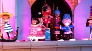 Disneyland It's a Small World Clock Parade & Fantasyland Exterior Attraction CLIP  02/15/09