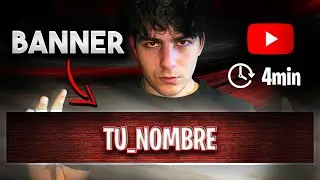 🥇 Aprende CÓMO hacer un BANNER para YOUTUBE en PHOTOSHOP 2023