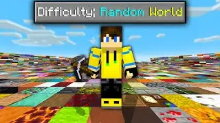 Minecraft But The World Is Random Block