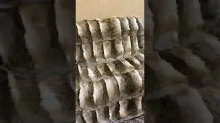 Покрывало из меха дикого зайца размером 2,2 на 2,2 м