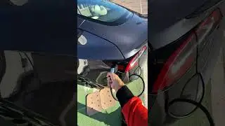 It charges faster through the power bank #tesla