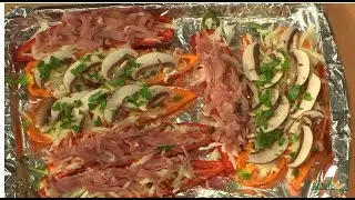 Сочные разноцветные перцы фаршированные ветчиной и грибами | ПОХУДЕНИЕ для ГУРМАНОВ E26 |