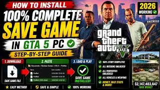 GTA 5 100% SAVE GAME LOCATION AND INSTALLATION...........